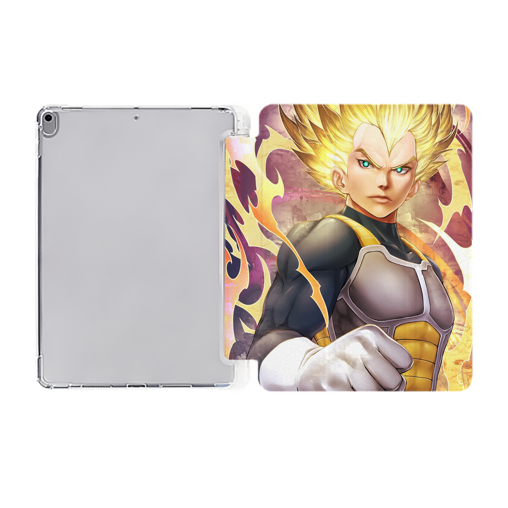 （画像用） ドラゴンボール DRAGON BALL IPad ケース ペン収納付き 三つ折りスタンド PUレザー×シリコン 対応機種9.5/10.5/10.9インチ